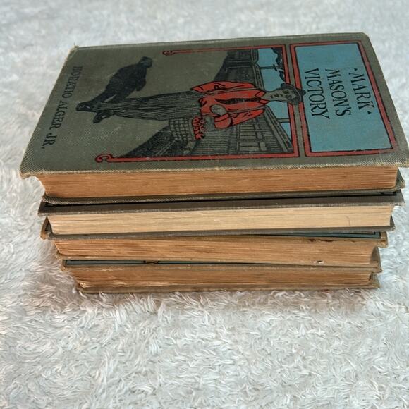 Vintage early 1900s book lot of 4 Mark Mason Alger Grace Harlowe Flower HC ACCPT - Picture 9 of 11